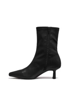 Keeley Ankle Boot Black 7 Keeley Ankle Boot Black -StepAura Store KEELEY BLACKSTRETCHPU SIDE2 INTERIOR