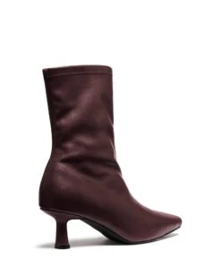 Keeley Ankle Boot Bordeaux -StepAura Store KEELEY BORDEAUXSTRETCHPU BACKANGLE