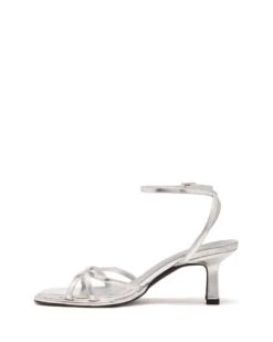 Kenzie Heel Silver Metallic -StepAura Store KENZIE SILVER METALLIC PU SIDE2