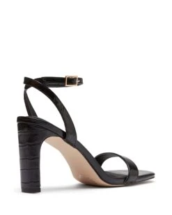 Lantana Black *FINAL SALE* -StepAura Store LANTANA BLACK CROC BACK ANGLE