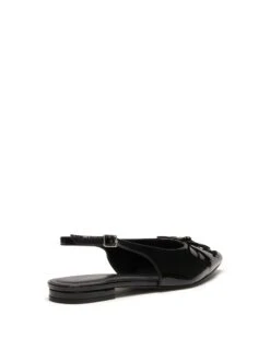 Lavin Flat Point Black Patent -StepAura Store LAVIN BLACK PATENT PU BACK