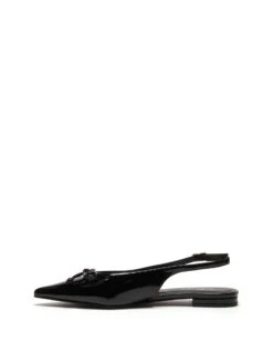 Lavin Flat Point Black Patent -StepAura Store LAVIN BLACK PATENT PU SIDE