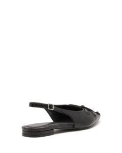Lavin Flat Point Black Snake -StepAura Store LAVIN BLACK SNAKE PU BACK