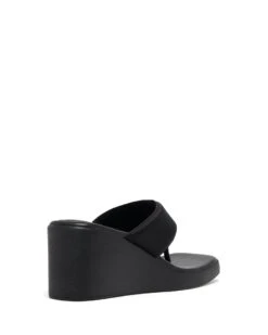 Lem Wedge Black Lycra -StepAura Store LEM BLACK BACKANGLE