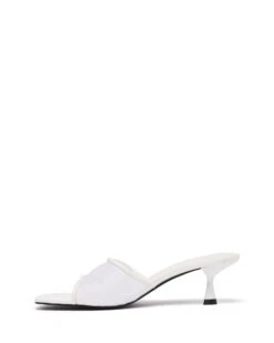 Lex Heel White Mesh -StepAura Store LEX WHITE SIDE2 INTERIOR