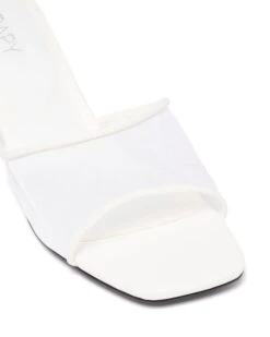 Lex Heel White Mesh -StepAura Store LEX WHITE TOEANGLE