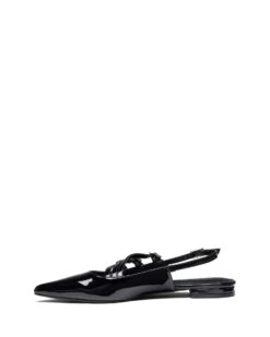 Lisst Slingback Flat Black Patent 7 Lisst Slingback Flat Black Patent -StepAura Store LISST BLACKPATENTPU SIDE2 INTERIOR