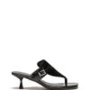 Locked Thong Heel Black Patent