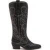 Malvin Cowboy Boot Black Smooth
