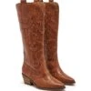 Malvin Cowboy Boot Tan Burnished