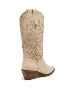 Maxine Cowboy Boot Shell Nubuck -StepAura Store MAXINE SHELL NUBUCK PU BACK