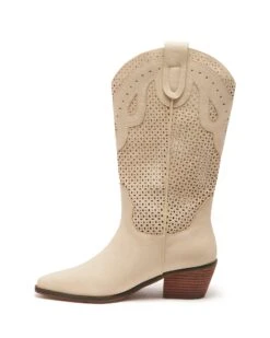Maxine Cowboy Boot Shell Nubuck -StepAura Store MAXINE SHELL NUBUCK PU SIDE2