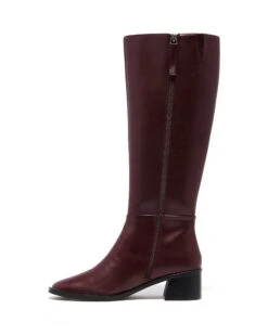 Neva Tall Boot Bordeaux -StepAura Store NEVA BORDEAUX SIDE2 INTERIOR