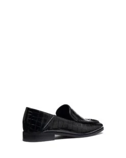Nova Loafer Black Croc 6 Nova Loafer Black Croc -StepAura Store NOVA BLACKCROCPU BACKANGLE