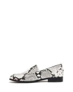 Nova Loafer Black/White Snake -StepAura Store NOVA BLACKWHITESNAKEPU SIDE2 INTERIOR