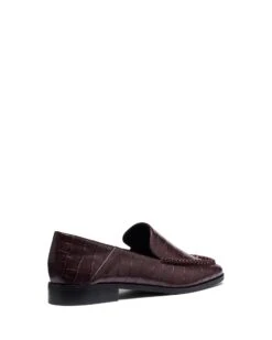 Nova Loafer Bordeaux Croc 8 Nova Loafer Bordeaux Croc -StepAura Store NOVA BORDEAUXCROCPU BACKANGLE