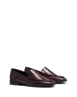 Nova Loafer Bordeaux Croc 7 Nova Loafer Bordeaux Croc -StepAura Store NOVA BORDEAUXCROCPU TOEANGLE