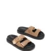 Paxton Sandal Natural Microsuede