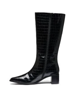 Penny Tall Boot Black Croc -StepAura Store PENNY BLACKCROCPU SIDE2 INTERIOR