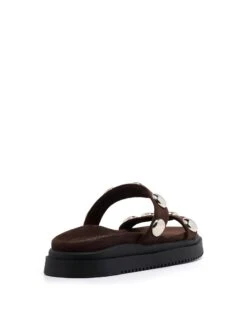 Persona Sandal Chocolate Suede 6 Persona Sandal Chocolate Suede -StepAura Store PERSONA CHOCOLATE BACKANGLE