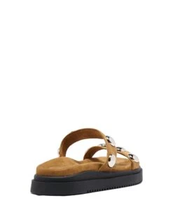 Persona Sandal Toffee Suede -StepAura Store PERSONA TOFFEE BACKANGLE