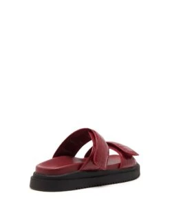 Pivot Flatform Sandal Cherry Croc -StepAura Store PIVOT CHERRY CROC PU BACK
