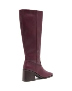 Quinn Tall Boot Bordeaux Smooth 8 Quinn Tall Boot Bordeaux Smooth -StepAura Store QUINN BORDEAUXSMOOTHPU BACKANGLE