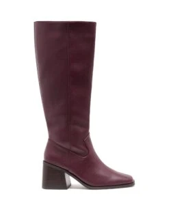 Quinn Tall Boot Bordeaux Smooth 7 Quinn Tall Boot Bordeaux Smooth -StepAura Store QUINN BORDEAUXSMOOTHPU SIDE
