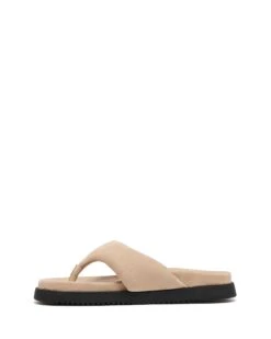 Radar Thong Sandal Cashew Suede -StepAura Store RADAR CASHEWMICROSUEDE SIDE2 INTERIOR