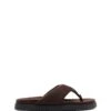 Radar Thong Sandal Chocolate Suede