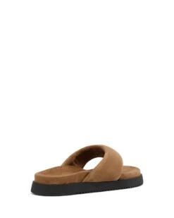 Radar Thong Sandal Toffee Suede -StepAura Store RADAR TOFFEEMICROSUEDE BACKANGLE