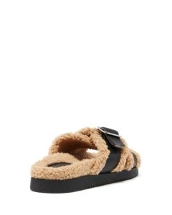 Refy Slipper Black -StepAura Store REFY BLACKPU BACKANGLE