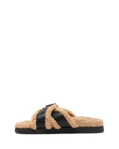 Refy Slipper Black -StepAura Store REFY BLACKPU SIDE2 INTERIOR