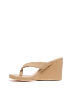 Ren Wedge Cashew Suede 7 Ren Wedge Cashew Suede -StepAura Store REN CASHEW SIDE2 INTERIOR