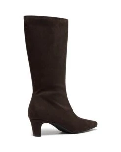 Rhome Tall Boot Chocolate Suede -StepAura Store RHOME CHOCOLATEMICROSUEDE BACKANGLE