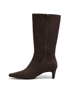Rhome Tall Boot Chocolate Suede -StepAura Store RHOME CHOCOLATEMICROSUEDE SIDE2 INTERIOR
