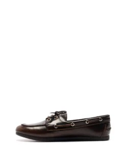 Sailor Boat Shoes Chocolate Burnished -StepAura Store SAILOR CHOCOLATEBURNISHED SIDE2 INTERIOR