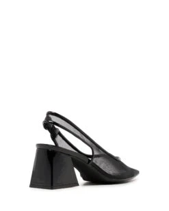 Saint Mesh Slingback Black 6 Saint Mesh Slingback Black -StepAura Store SAINT BLACKPATENT BACK