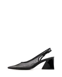 Saint Mesh Slingback Black 7 Saint Mesh Slingback Black -StepAura Store SAINT BLACKPATENT SIDE2