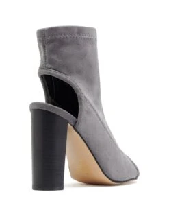 Selma Grey Stretch Faux Suede *FINAL SALE* -StepAura Store SELMA GREYSTRETCHMICROSUEDE BACKANGLE