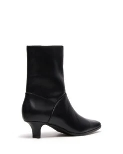 Shade Ankle Boot Black -StepAura Store SHADE BLACK PU BACK ANGLE