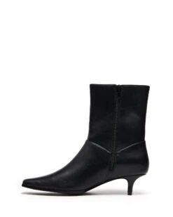 Shade Ankle Boot Black -StepAura Store SHADE BLACK PU SIDE2 INTERIOR
