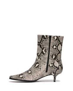 Shade Ankle Boot Black/White Snake 7 Shade Ankle Boot Black/White Snake -StepAura Store SHADE BLACK WHITE SNAKE PU SIDE2 INTERIOR