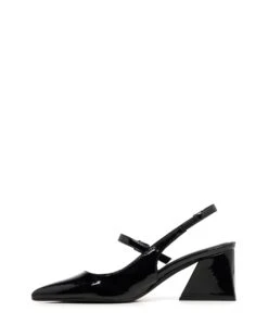 Sharp Pump Black Patent 5 Sharp Pump Black Patent -StepAura Store SHARP BLACKPATENT SIDE2
