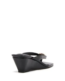 Slant Wedge Black 6 Slant Wedge Black -StepAura Store SLANT BLACKPU BACKANGLE