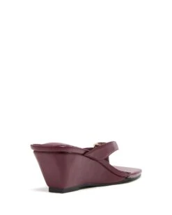 Slant Wedge Bordeaux -StepAura Store SLANT BORDEAUXPU BACKANGLE