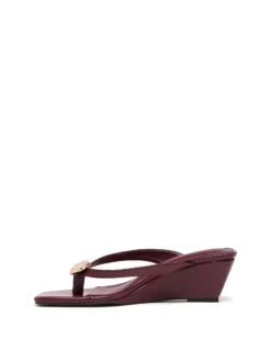 Slant Wedge Bordeaux -StepAura Store SLANT BORDEAUXPU SIDE2 INTERIOR