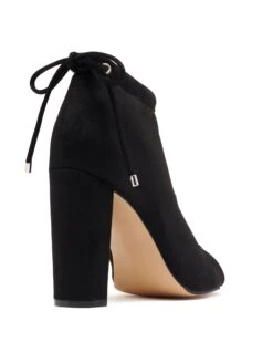 Spillar Black Stretch Faux Suede *FINAL SALE* -StepAura Store SPILLAR BLACKSTRETCHMICROSUEDE BACKANGLE