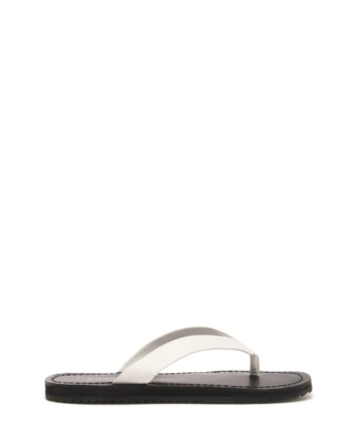 Undone Thong Sandal White