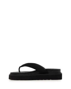 Vacay Thong Sandal Black Lycra -StepAura Store VACAY BLACKLYCRA SIDE2